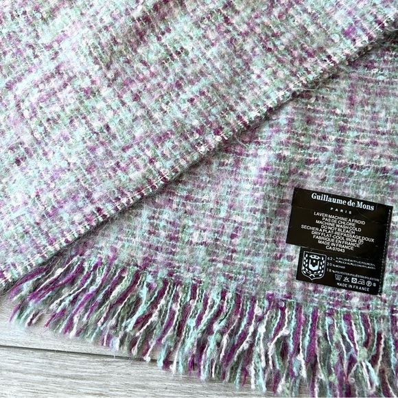 Guillaume De Mons Paris Wool Blend Scarf Made in France - Picture 5 of 8